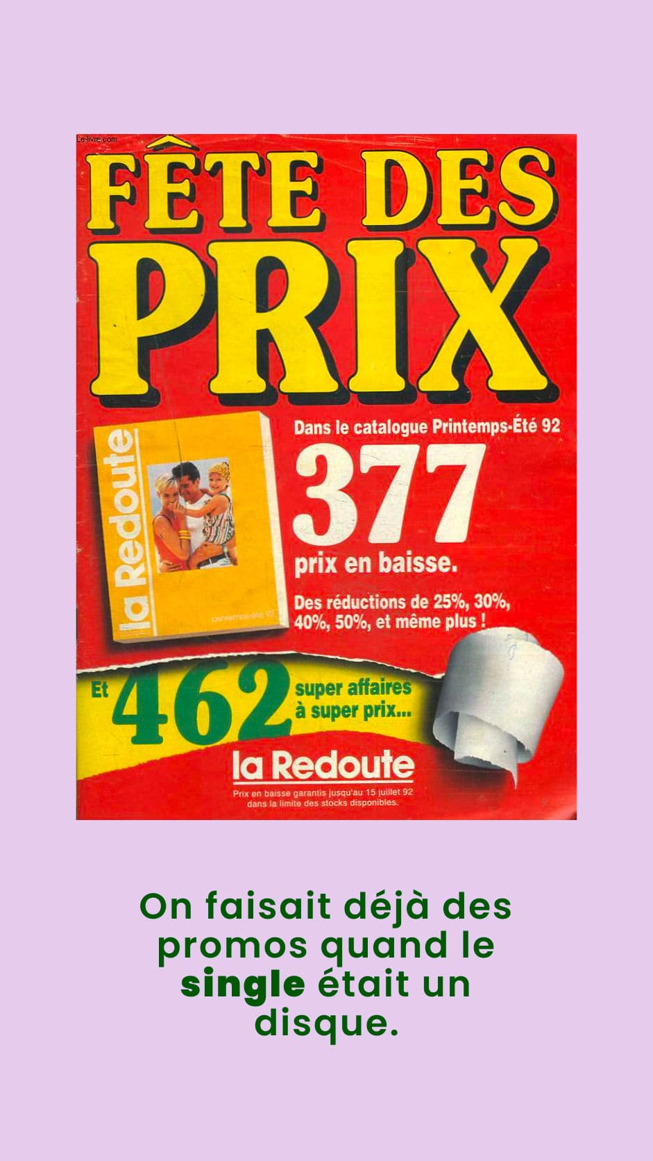 On faisait déjà des promos quand le single était un disque