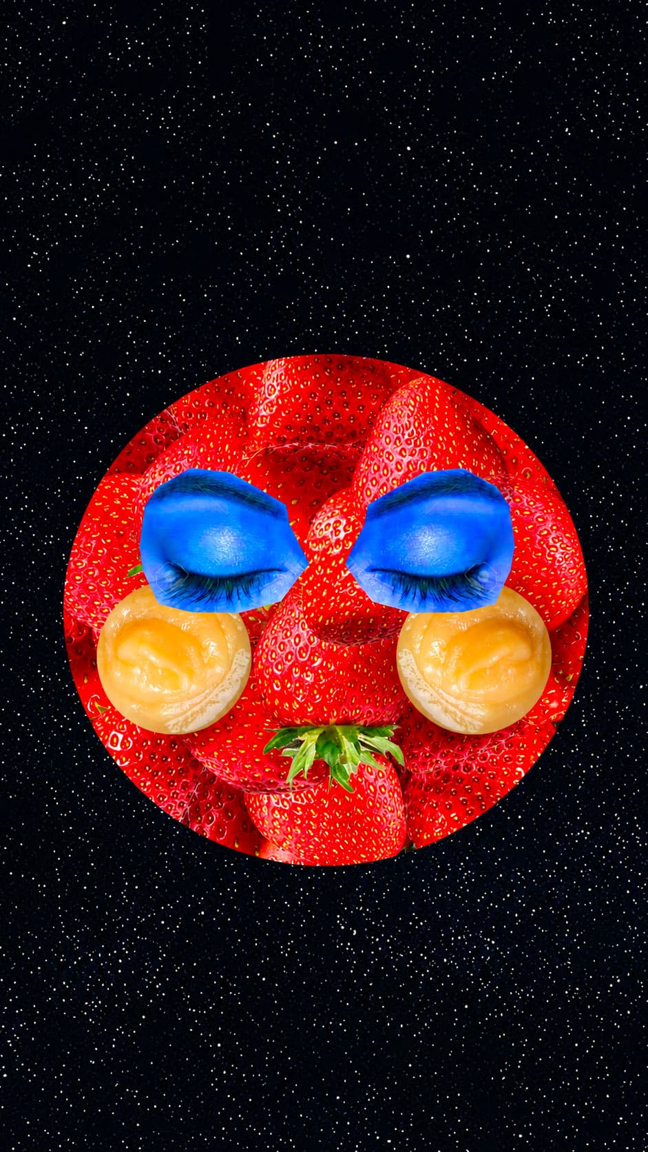  Illustration pleine lune des fraises