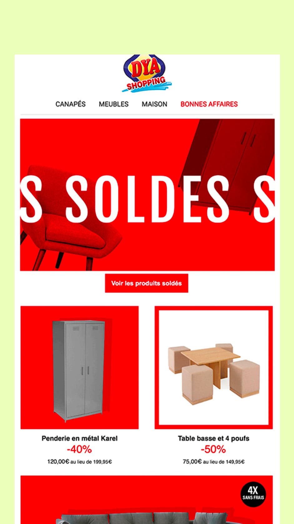 Email Dya shopping